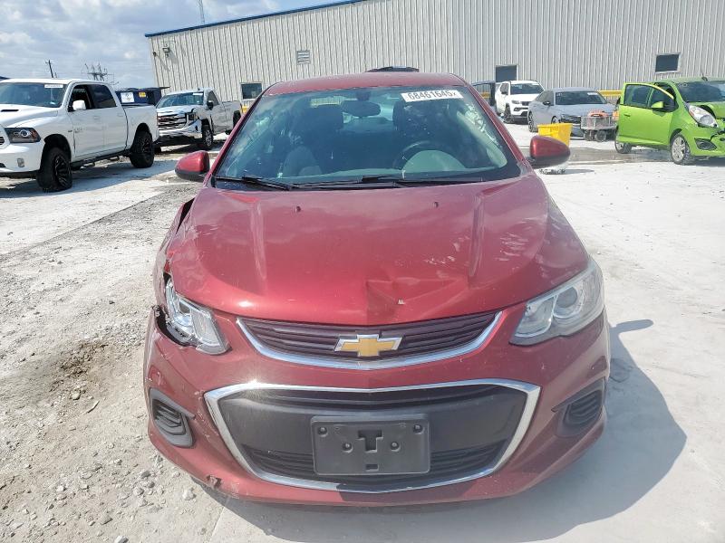 1G1JD5SH2H4130495 - 2017 CHEVROLET SONIC LT BURGUNDY photo 5