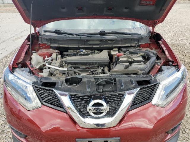 KNMAT2MV3FP573472 - 2015 NISSAN ROGUE S RED photo 11