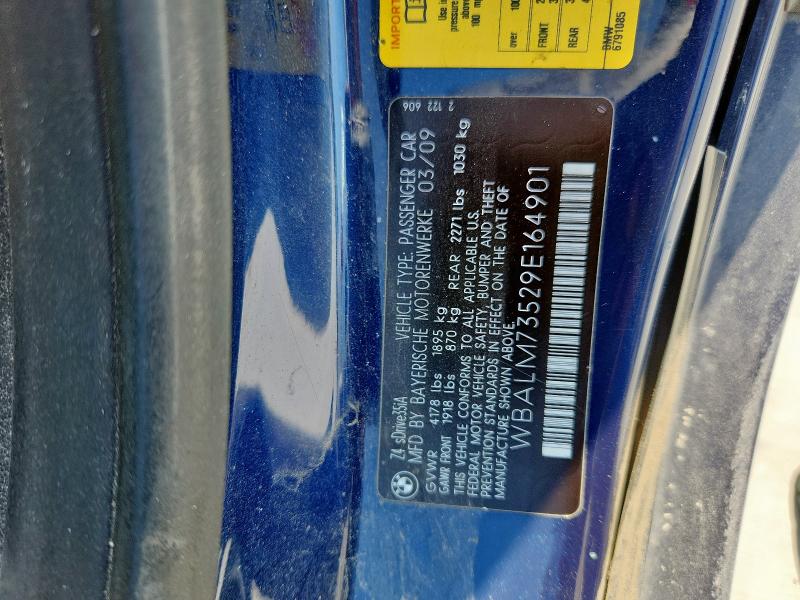 WBALM73529E164901 - 2009 BMW Z4 SDRIVE35I Mavi foto 12