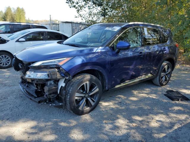 JN8AT3CA3MW024110 - 2021 NISSAN ROGUE SL BLUE photo 1