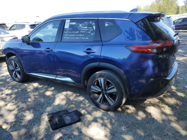 JN8AT3CA3MW024110 - 2021 NISSAN ROGUE SL BLUE photo 2