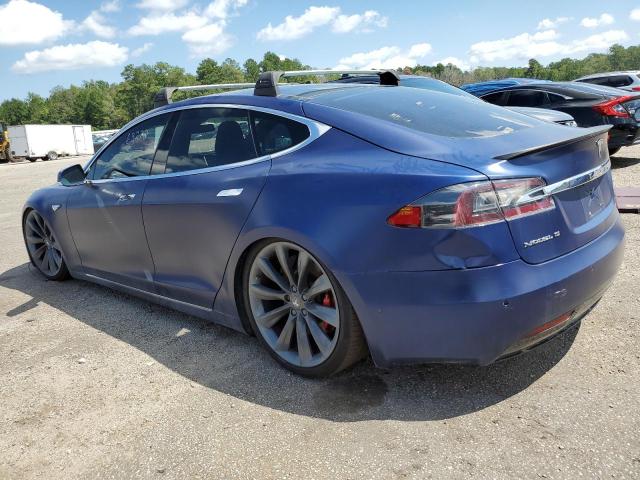 5YJSA1E46GF160001 - 2016 TESLA MODEL S Կապույտ լուսանկար 2