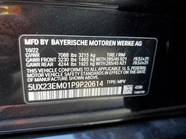 5UX23EM01P9P20614 - 2023 BMW X7 XDRIVE40I BLACK photo 13