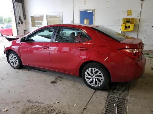 2T1BURHE6KC226411 - 2019 TOYOTA COROLLA L RED photo 2