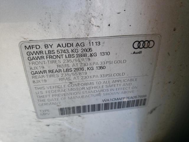 WA1CMAFP7EA057688 - 2014 AUDI Q5 TDI PREMIUM PLUS SILVER photo 14