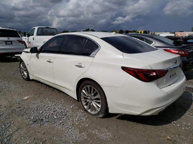 JN1EV7AP2KM540010 - 2019 INFINITI Q50 LUXE WHITE photo 2