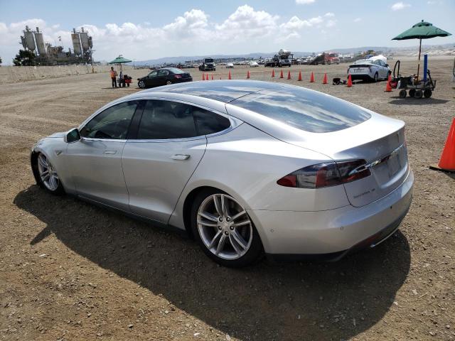 5YJSA1E21FF117943 - 2015 TESLA MODEL S Արծաթագույն լուսանկար 2