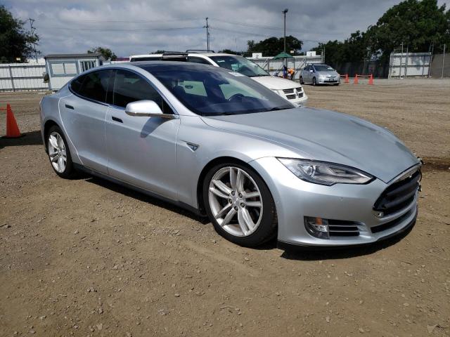 5YJSA1E21FF117943 - 2015 TESLA MODEL S Արծաթագույն լուսանկար 4