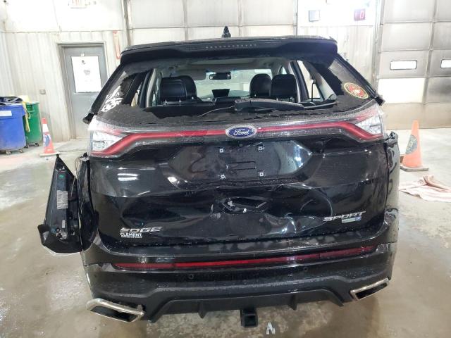 2FMPK4AP6JBB45874 - 2018 FORD EDGE SPORT BLACK photo 6