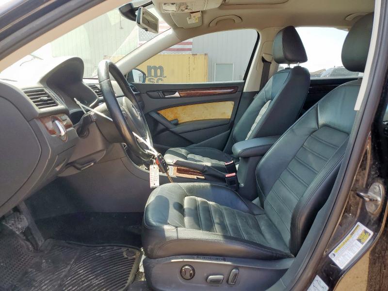 1VWCN7A33CC060967 - 2012 VOLKSWAGEN PASSAT SEL BLACK photo 7