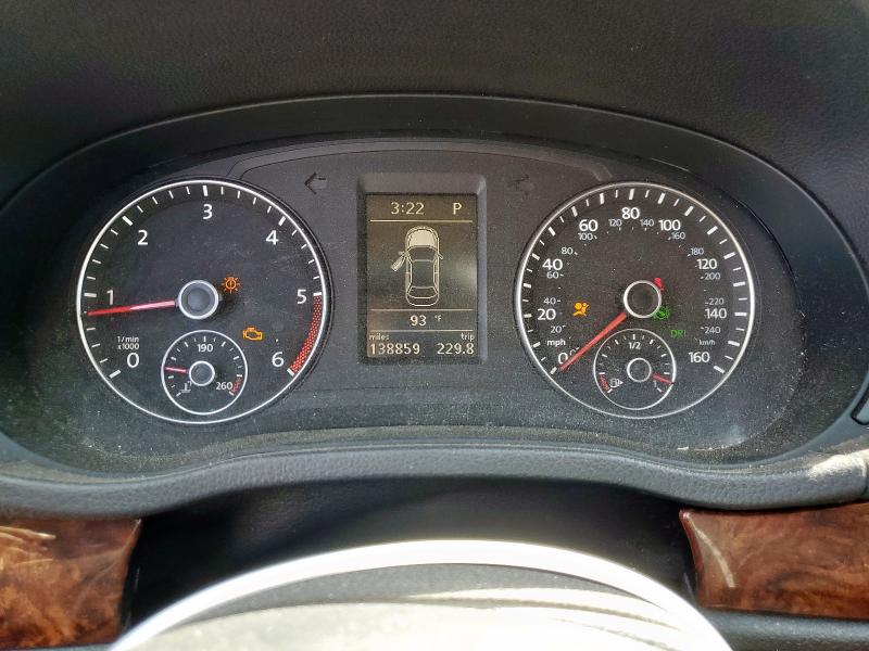 1VWCN7A33CC060967 - 2012 VOLKSWAGEN PASSAT SEL BLACK photo 9