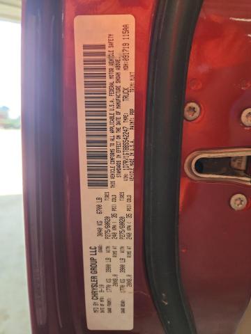 1D7RV1GT8BS542247 - 2011 DODGE RAM 1500 MAROON photo 12