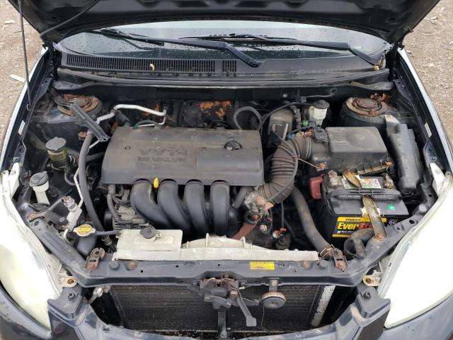 2T1KR32E34C269775 - 2004 TOYOTA COROLLA MA XR BLACK photo 11