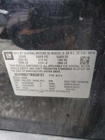 3GYFNEEY7BS538157 - 2011 CADILLAC SRX PERFORMANCE COLLECTION Қара фото 13