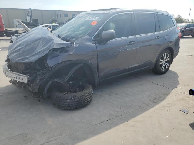 5FNYF5H52HB040432 - 2017 HONDA PILOT EXL GRAY photo 1