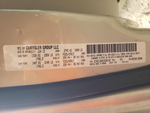 2C4RC1BG0CR390199 - 2012 CHRYSLER TOWN & COU TOURING BEIGE photo 14