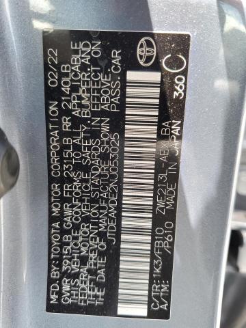 JTDEAMDE2NJ053025 - 2022 TOYOTA COROLLA LE BLUE photo 13