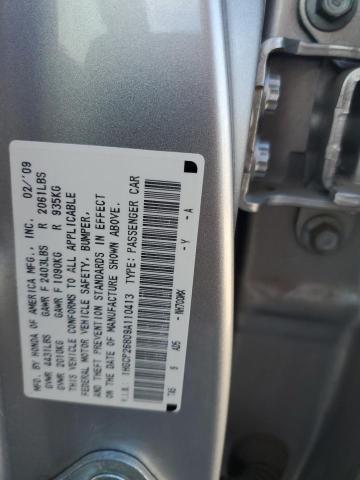 1HGCP26809A110413 - 2009 HONDA ACCORD EXL SILVER photo 13