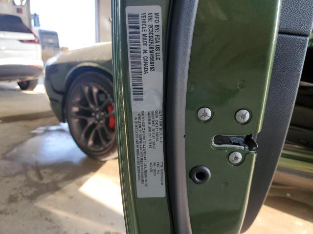 2C3CDZFJ0MH568163 - 2021 DODGE CHALLENGER R/T SCAT PACK GREEN photo 12