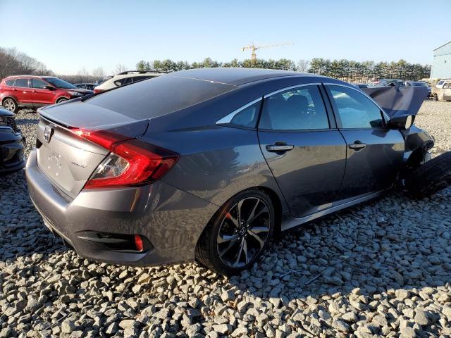 2HGFC2F85LH501252 - 2020 HONDA CIVIC SPORT GRAY photo 3