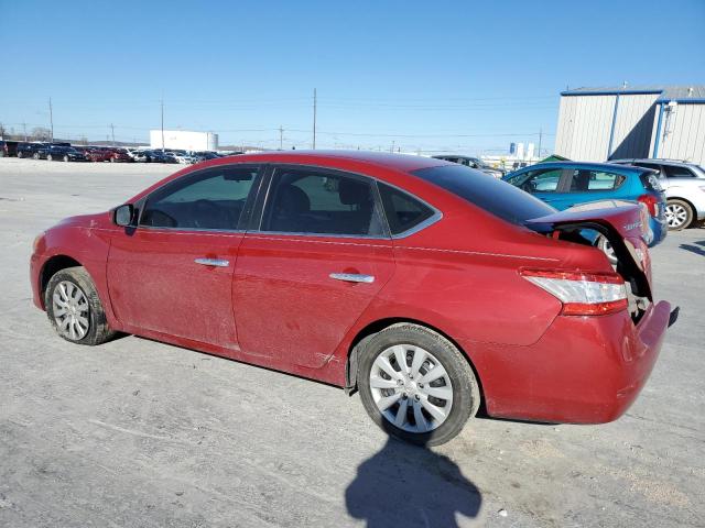 3N1AB7APXEL680246 - 2014 NISSAN SENTRA S BURGUNDY photo 2