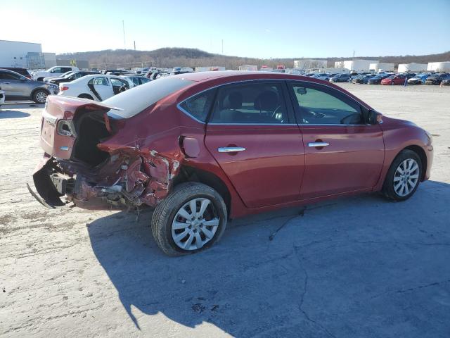 3N1AB7APXEL680246 - 2014 NISSAN SENTRA S BURGUNDY photo 3