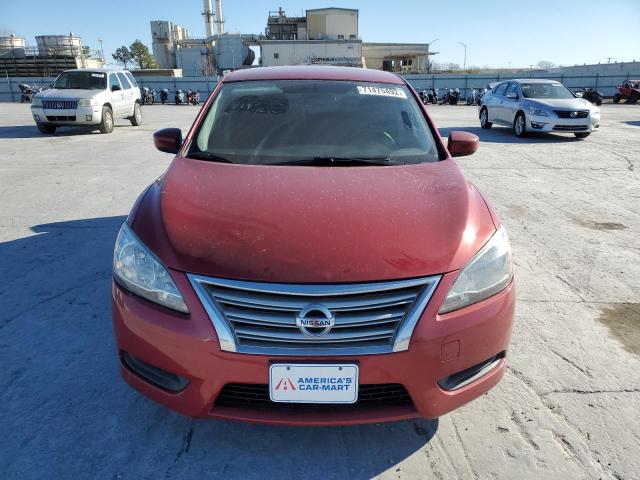 3N1AB7APXEL680246 - 2014 NISSAN SENTRA S BURGUNDY photo 5