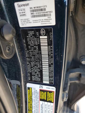 4T1B11HK1JU592712 - 2018 TOYOTA CAMRY L BLUE photo 12