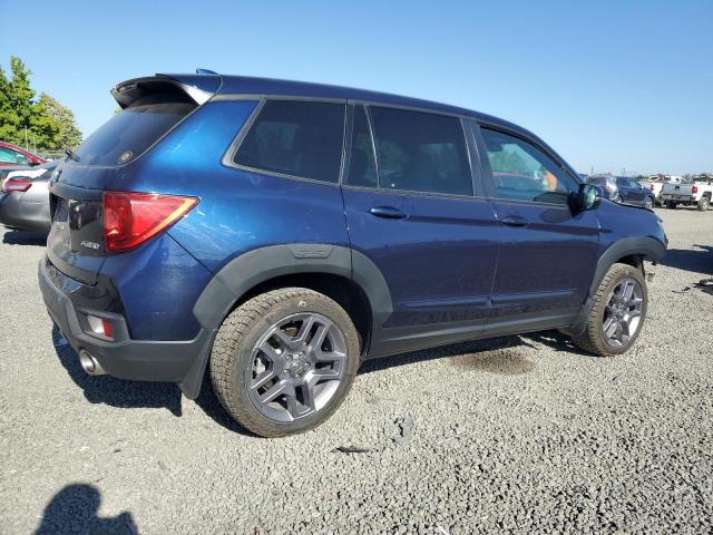 5FNYF8H55NB024139 - 2022 HONDA PASSPORT EXL Синий фото 3