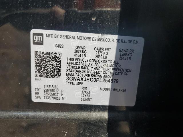 3GNAXJEG0PL254579 - 2023 CHEVROLET EQUINOX LT 黑色 照片 13