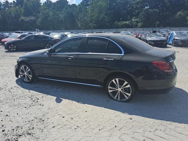 55SWF4KB0FU035337 - 2015 MERCEDES-BENZ C 300 4MATIC BLACK photo 2