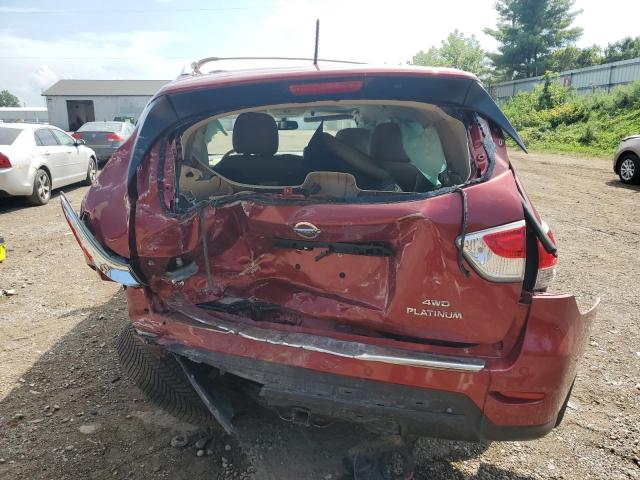 5N1AR2MM8FC610217 - 2015 NISSAN PATHFINDER S RED photo 6