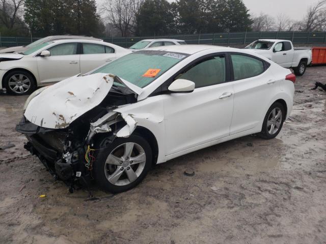 5NPDH4AE0DH382938 - 2013 HYUNDAI ELANTRA GLS WHITE photo 1