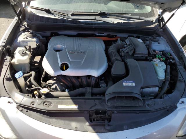 KMHEC4A4XCA034771 - 2012 HYUNDAI SONATA HYBRID SILVER photo 11