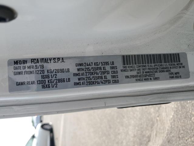 ZFBHRFAB2L6P49222 - 2020 RAM PROMASTER CITY თეთრი ფოტო 14