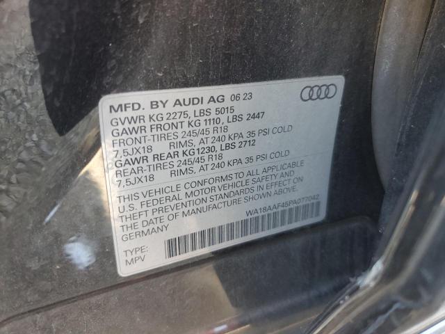 WA18AAF45PA077042 - 2023 AUDI A4 ALLROAD PREMIUM PLUS GRAY photo 13