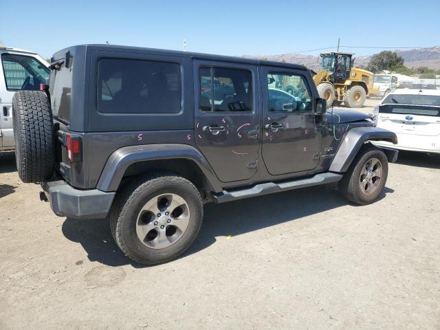 1C4HJWEG5JL923213 - 2018 JEEP WRANGLER U SAHARA Gris foto 3