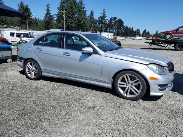 WDDGF8AB5DG127289 - 2013 MERCEDES-BENZ C 300 4MATIC SILVER photo 4