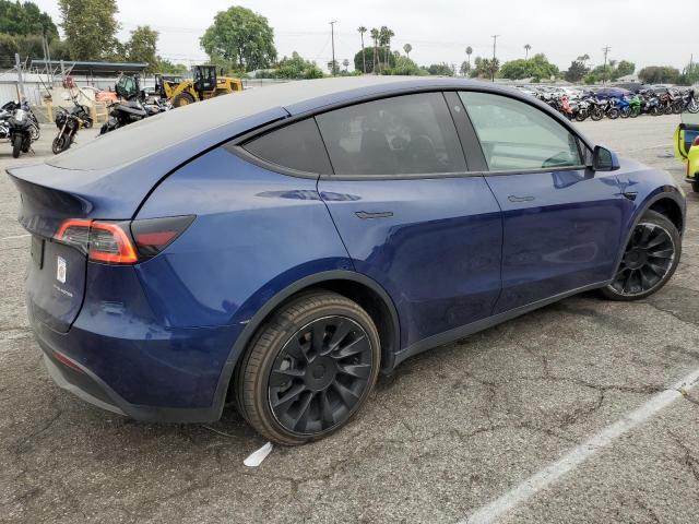 7SAYGDEE1NF386725 - 2022 TESLA MODEL Y ლურჯი ფოტო 3