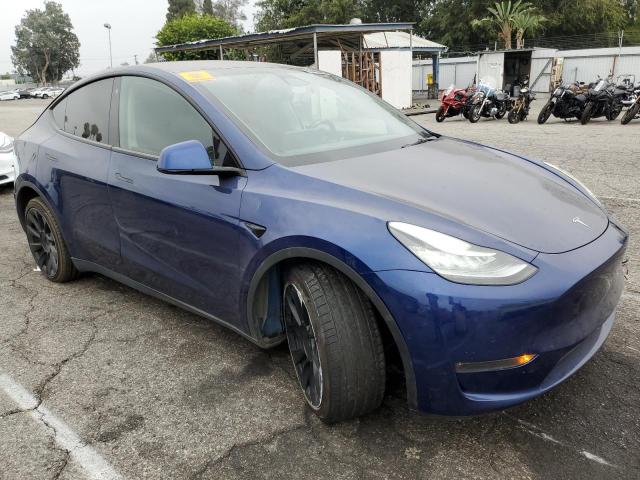 7SAYGDEE1NF386725 - 2022 TESLA MODEL Y ლურჯი ფოტო 4