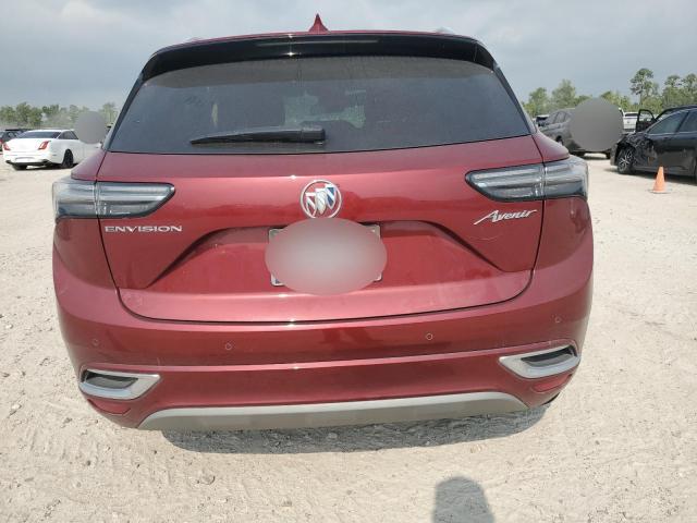 LRBFZRR4XND064717 - 2022 BUICK ENVISION AVENIR MAROON photo 6