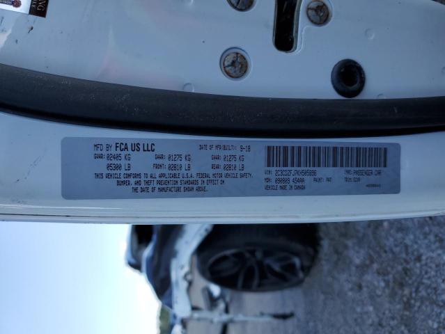 2C3CDZFJ7KH505896 - 2019 DODGE CHALLENGER R/T SCAT PACK WHITE photo 13