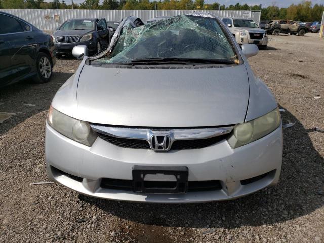 19XFA1F97AE058263 - 2010 HONDA CIVIC EXL SILVER photo 5