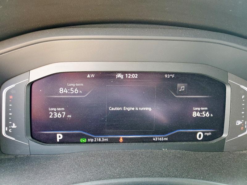 1V2JE2CA0NC204162 - 2022 VOLKSWAGEN ATLAS CROS SE BLACK photo 9