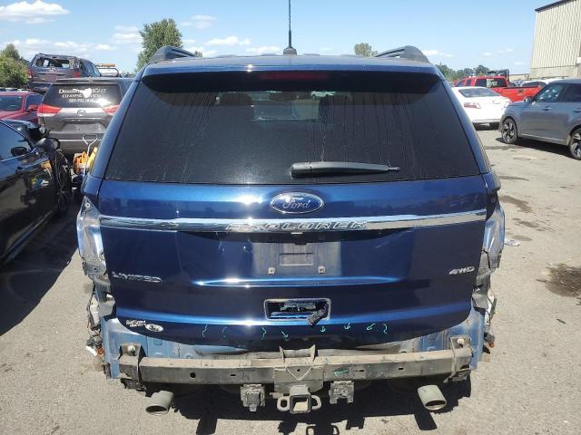 1FMHK8F89CGA95464 - 2012 FORD EXPLORER LIMITED BLUE photo 6