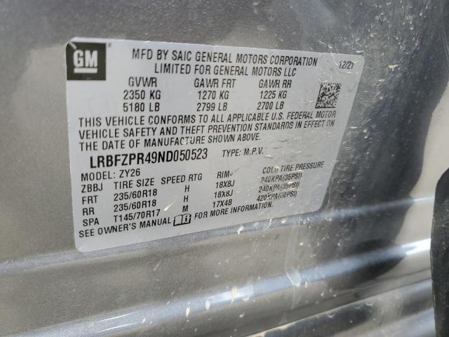 LRBFZPR49ND050523 - 2022 BUICK ENVISION ESSENCE Gümüş foto 13