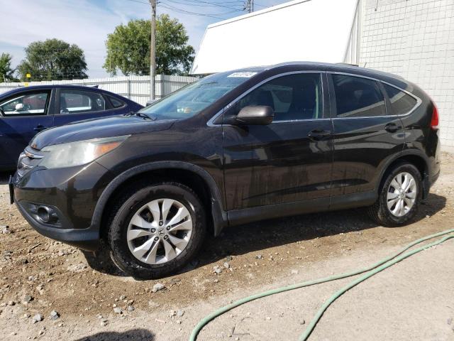 5J6RM4H70DL067345 - 2013 HONDA CR-V EXL BLACK photo 1