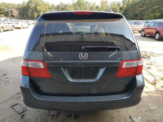 5FNRL38715B008487 - 2005 HONDA ODYSSEY EXL BLUE photo 6