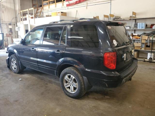 2HKYF18775H562805 - 2005 HONDA PILOT EXL BLACK photo 2