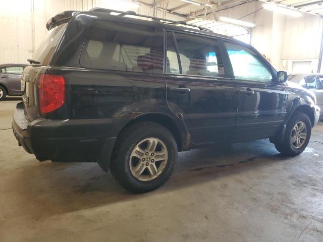 2HKYF18775H562805 - 2005 HONDA PILOT EXL BLACK photo 3